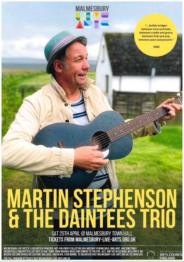 Malmesbury Live Arts - Martin Stephenson &amp; The Daintees Trio